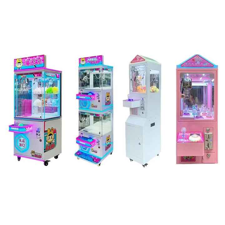 Coin Operated Grab Vending Machines Commercial Playground Arcade Game Center Claw Crane Machine Transparent Doll Claw Machine