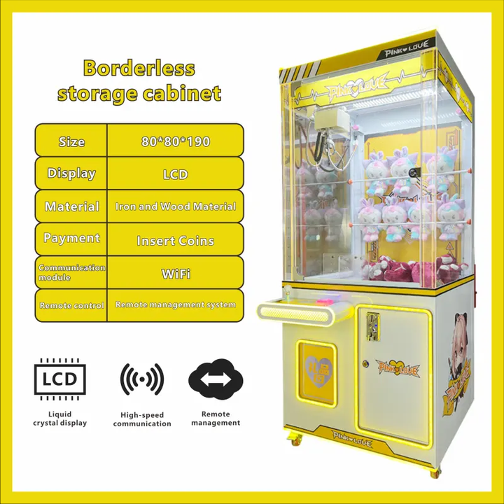 Cheap Amusement Park Coin Operated Game Machine Toy Vending Arcade Claw Crane Machine Claw Machine With Bill Acceptor