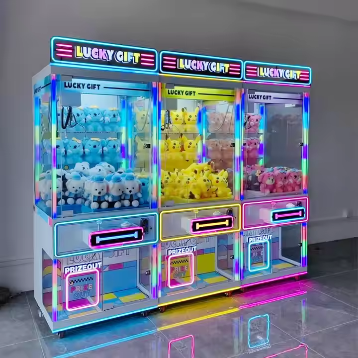 Cheap Amusement Park Coin Operated Game Machine Toy Vending Arcade Claw Crane Machine Claw Machine With Bill Acceptor