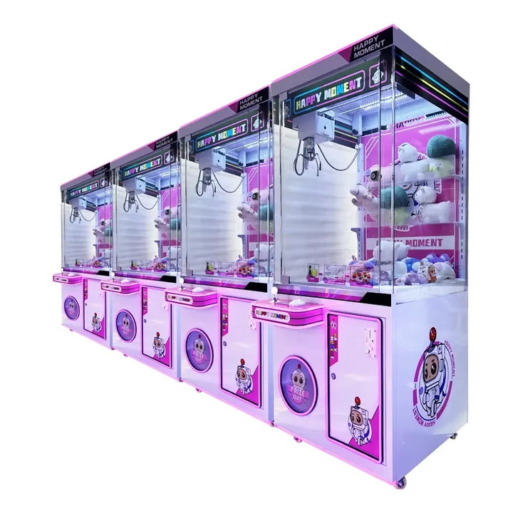 Toy Catcher Machine Lifetime After-sale Service Custom Claw Machine Plush Arcade Game Coin Operated pink Claw Crane Machine