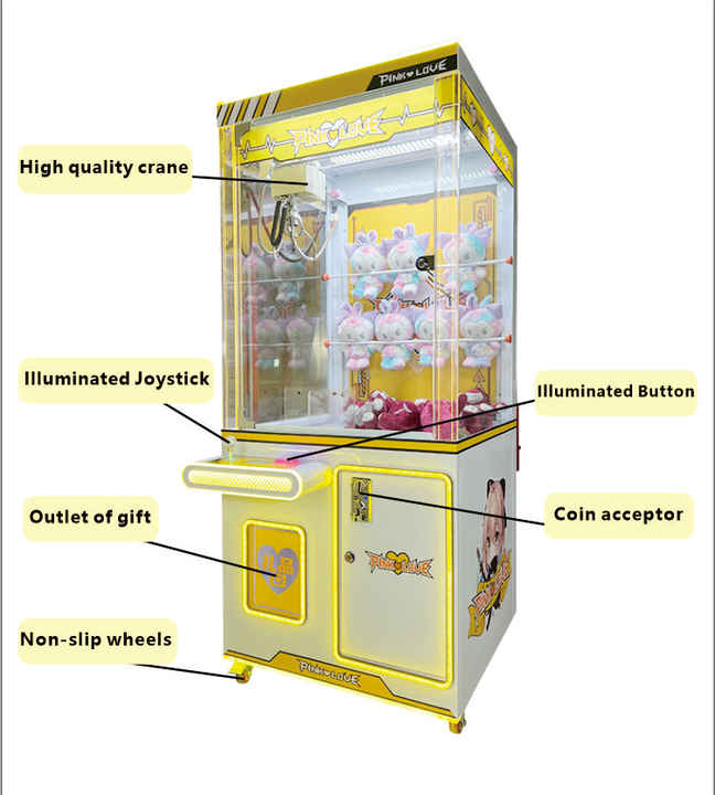 Guangdong Plush Doll Toy Machine Playground Arcade Game Center Crane Claw Machine Coin Operated Games Amusement for Sale