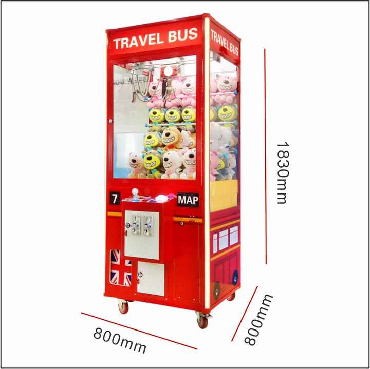 Wholesale Red Doll Crane Machine  Indoor Coin Operated Arcade Game Machines Children Toy  Claw Crane