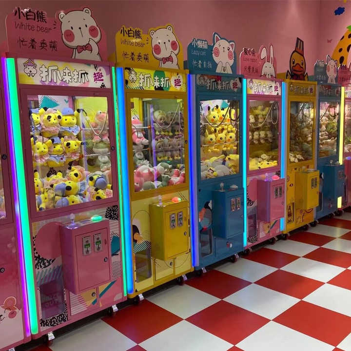 Wholesale Red Doll Crane Machine  Indoor Coin Operated Arcade Game Machines Children Toy  Claw Crane