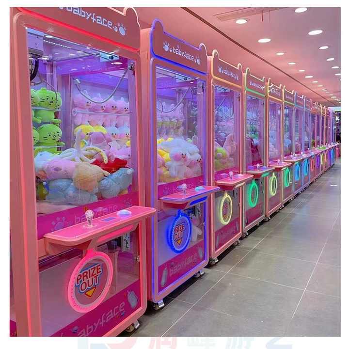 Amusement Park Coin Operated Game Machine Stuffed Animal Toy Vending Arcade Claw Crane Machine Claw Machine With Bill Acceptor