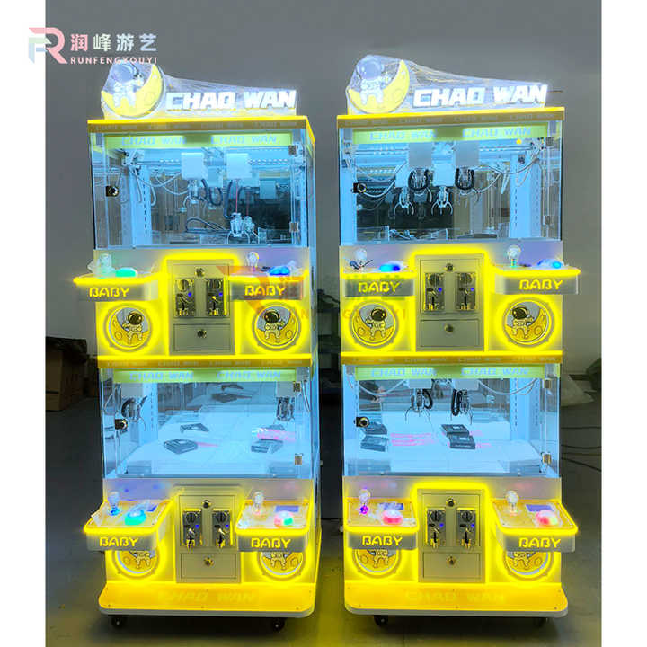 Factory Direct Selling Four People Mini Claw Machine Toys Plush Game Arcade Claw Machine for Sale