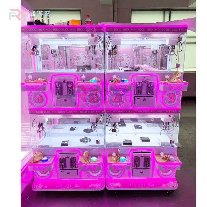Factory Direct Selling Four People Mini Claw Machine Toys Plush Game Arcade Claw Machine for Sale