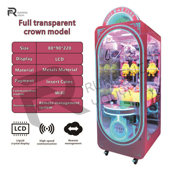 Custom Shop Design Coin Operated Claw Machine Toys Arcade Machine Dol Machine for Sale