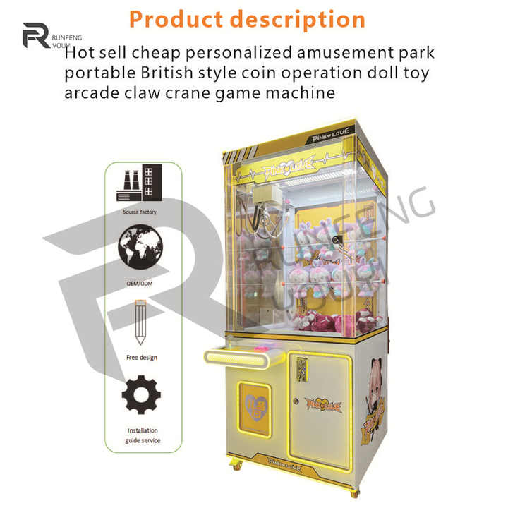 Cheap New Style Claw Machine Toys Crane Machine Arcade  Machine for Sale