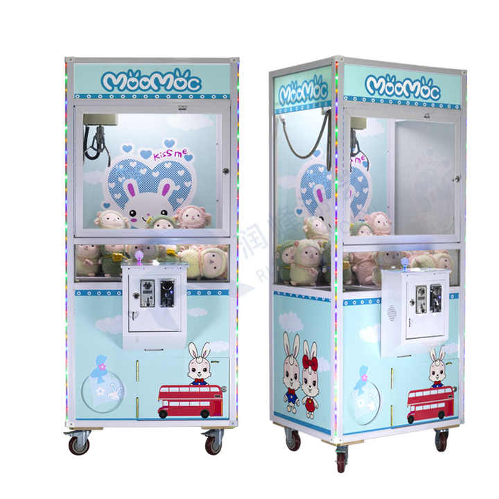 Custom Claw Machine Dolls Catcher Games Machine Coin Operated Toy Plush Vending Arcade Claw Crane Machine With Bill Acceptor