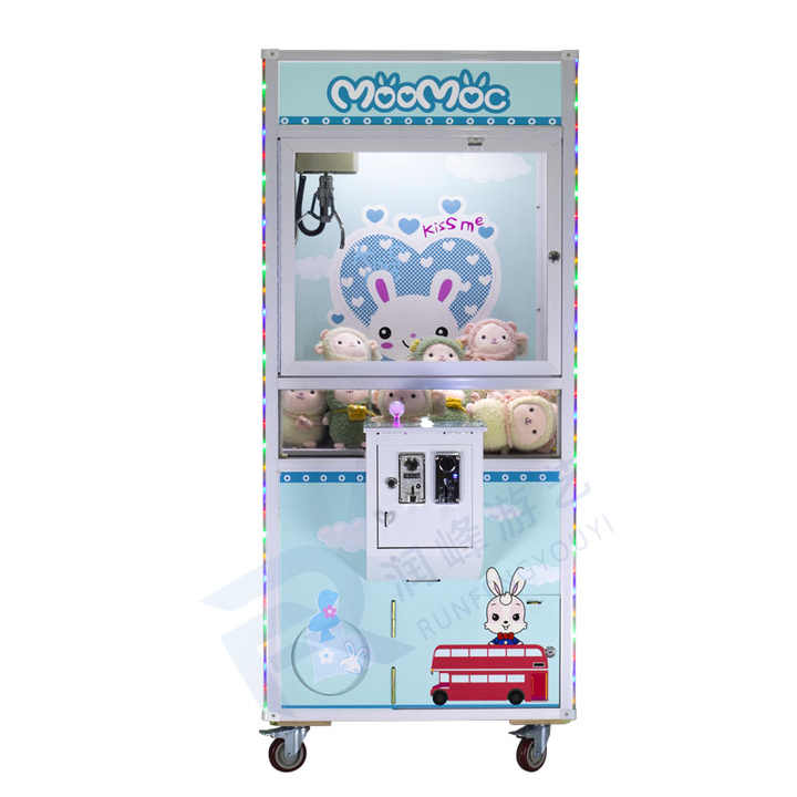 Custom Claw Machine Dolls Catcher Games Machine Coin Operated Toy Plush Vending Arcade Claw Crane Machine With Bill Acceptor
