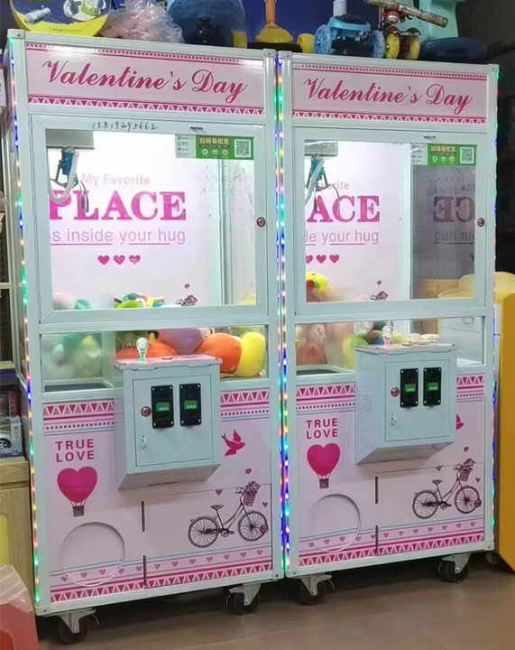 Custom Claw Machine Dolls Catcher Games Machine Coin Operated Toy Plush Vending Arcade Claw Crane Machine With Bill Acceptor
