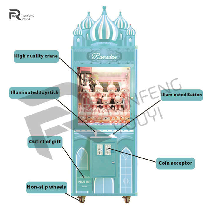 Claw Machine Mega Mini Doll Machine Toy Claw Crane Machine Coin for Sale