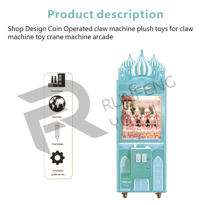 Claw Machine Mega Mini Doll Machine Toy Claw Crane Machine Coin for Sale