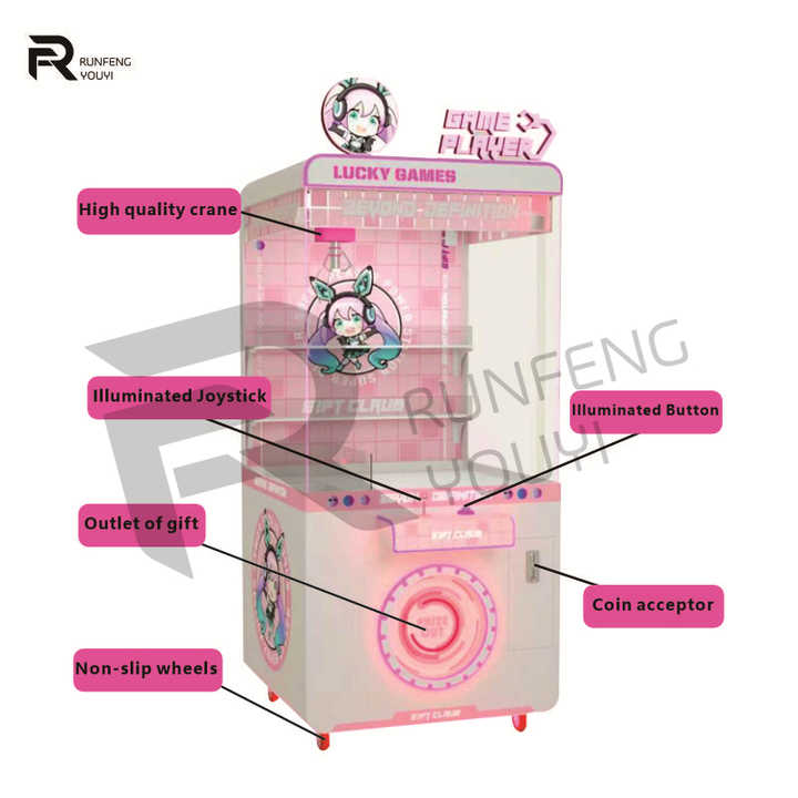 Factory Wholesale Coin Toys Claw Machine Arcade Machine Mega Mini Claw Machine for Sale