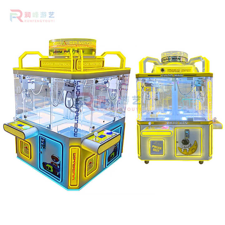 Plush Toy Claw Game Gifts 4 Players Nakajima Claw Machine Coin Operated Candy Grabber Machine Prize Doll Arcade Crane Machine