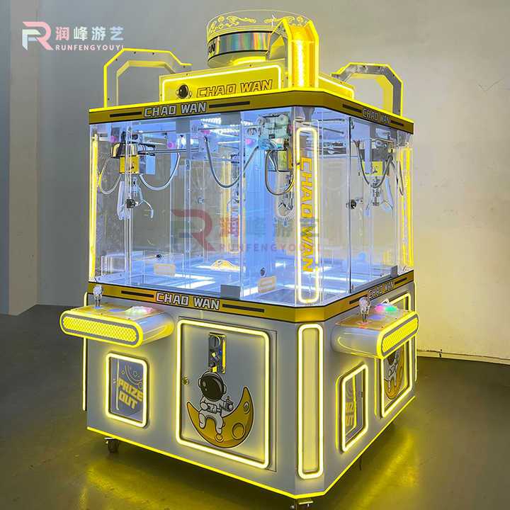 Plush Toy Claw Game Gifts 4 Players Nakajima Claw Machine Coin Operated Candy Grabber Machine Prize Doll Arcade Crane Machine