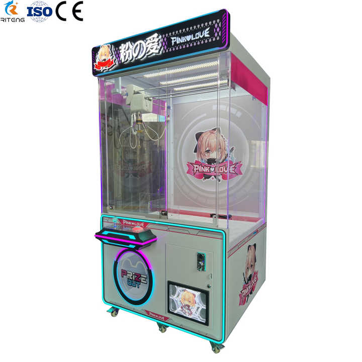 Riteng Custom Coin-Operated Arcade Claw Crane Machine Big Toy Vending Device for Dolls