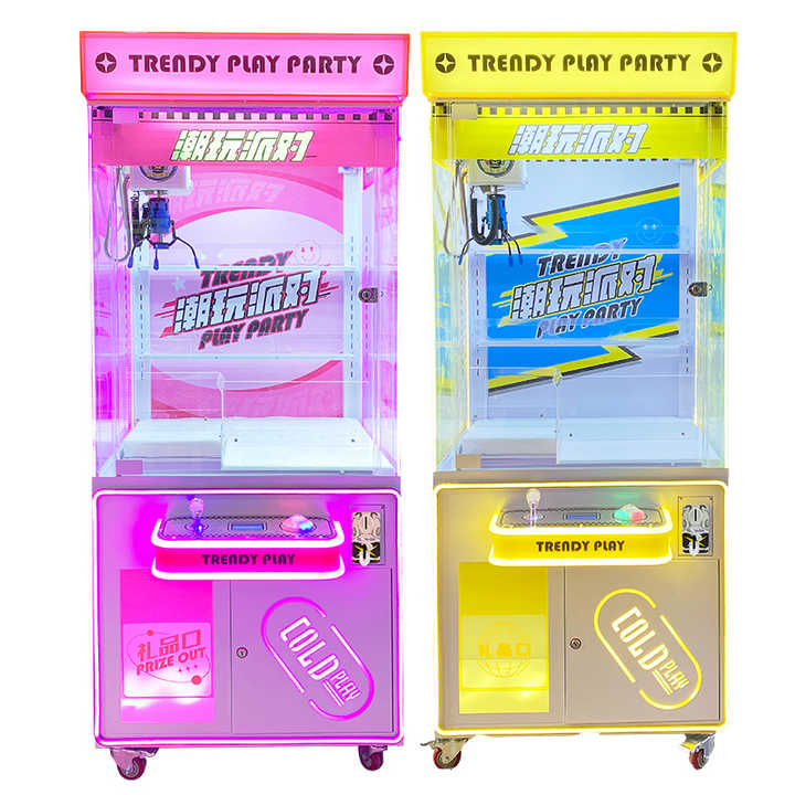 Riteng Counter Display Prize Locker Tide House Claw Machine With Card Reader Bill Acceptor Toy Plastic Crane Claw Game Machine