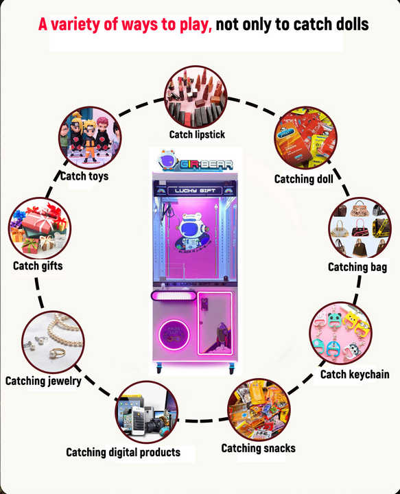 Cheap Outdoor Big Unique Anime Electric Games Diy Doll Park Claw Machine Sale Malaysia Arcade Crane Machine With Bill Acceptor