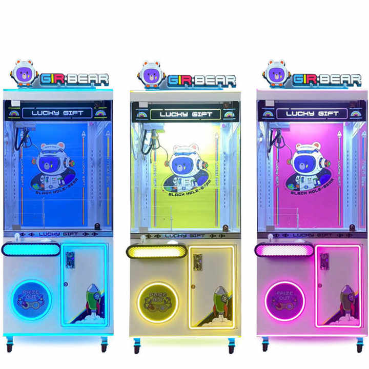 Riteng Brazil Trend 500$ Plushie Gacha Claw Machine Candy Crazy Lollipop Claw Machine Token Changer Machine