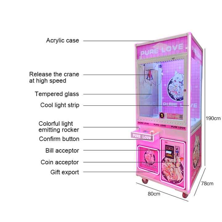 Riteng Australia Magic Egg Capsule Ufo Catcher Toy Claw Machine With Cash Acceptor Claw Crane Machine for Sale