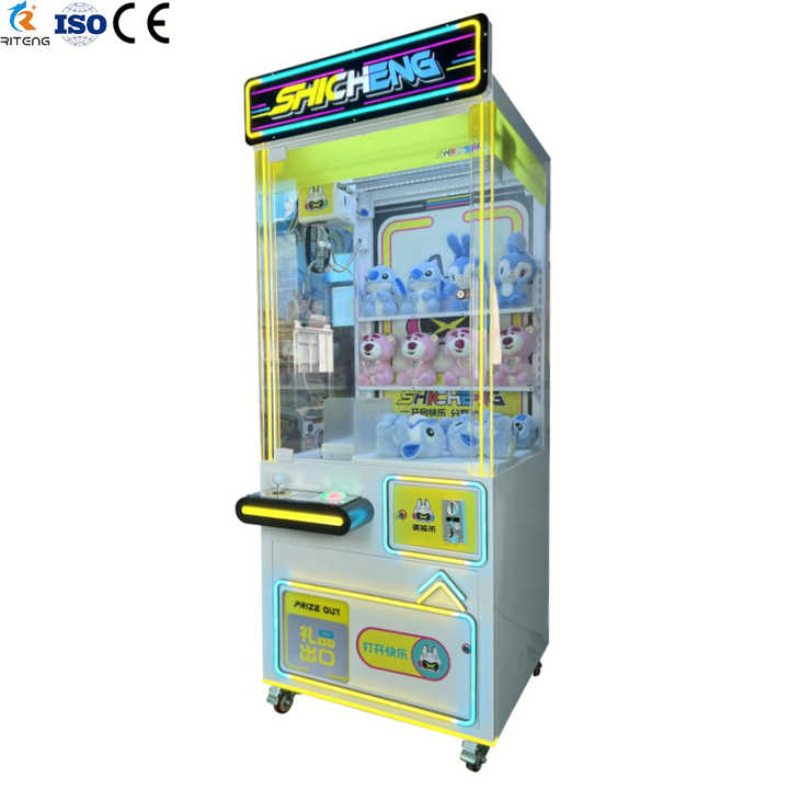 Hot Candy Land Cute Bear White Foshan Claw Crane Game Machine Lucky Box Claw Crane Machine With Apple Electronic Payment