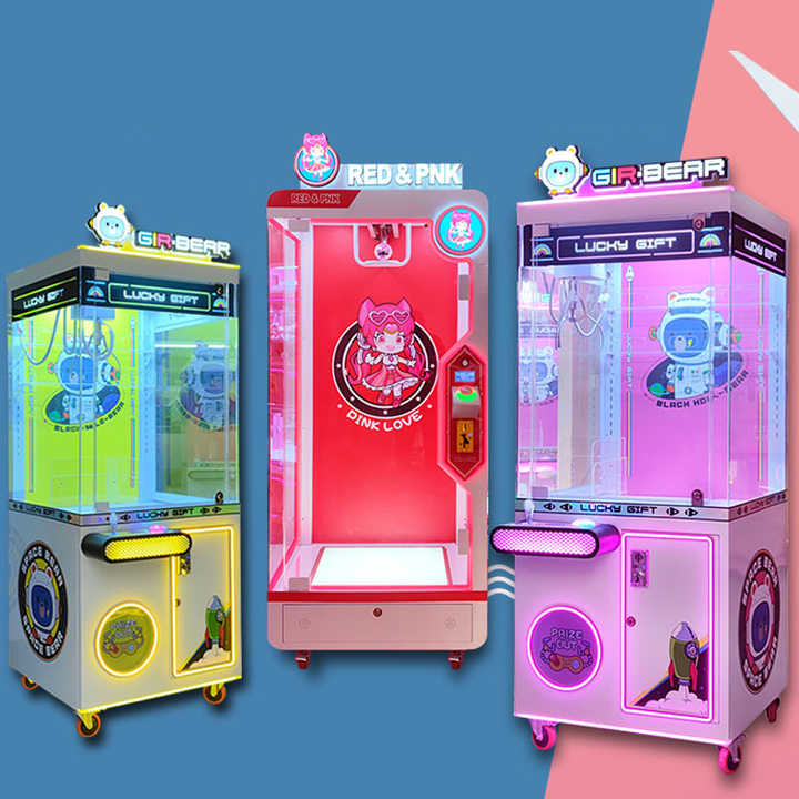 Riteng 22 Inch Mini Claw Toy Machine South Park Style Modern House Coin Operated Card Games for Kids