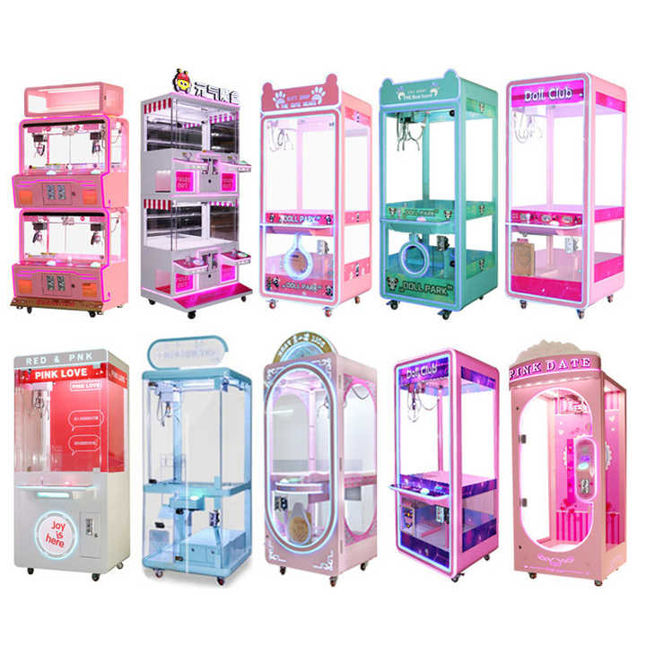 Hot Coin Operated Games Gift Store Toy Box Doll Park Claw Machine Blue Fun Zone Smart Monster Crane Claw Machine