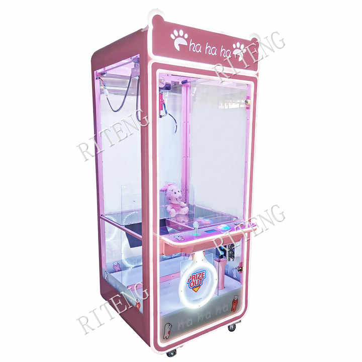 Hot Coin Operated Games Gift Store Toy Box Doll Park Claw Machine Blue Fun Zone Smart Monster Crane Claw Machine