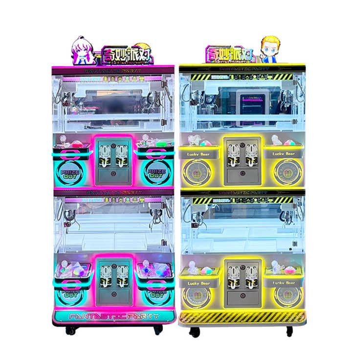 Best High Quality Lucky Star Golden House 4 Players Crane Claw Machine Full Size Japanese Vending Claw Machines for Business