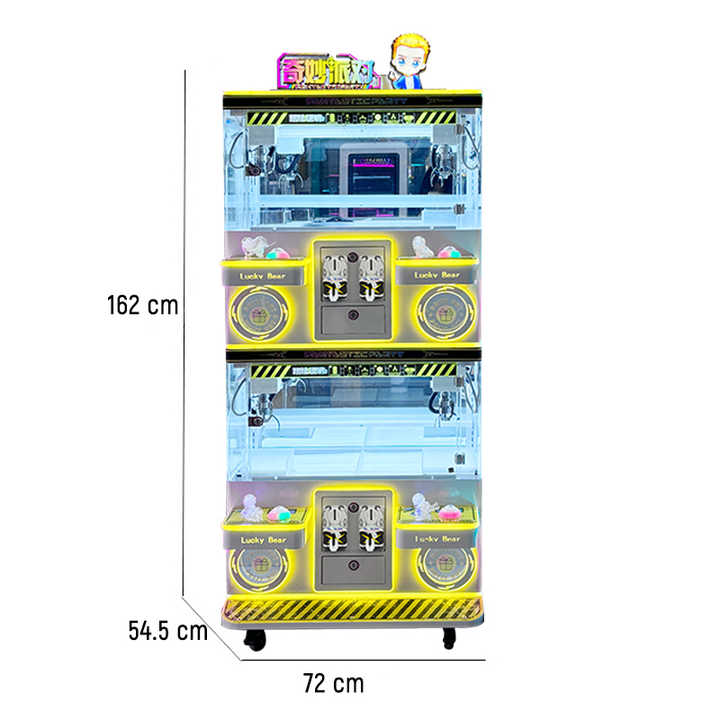 Best High Quality Lucky Star Golden House 4 Players Crane Claw Machine Full Size Japanese Vending Claw Machines for Business