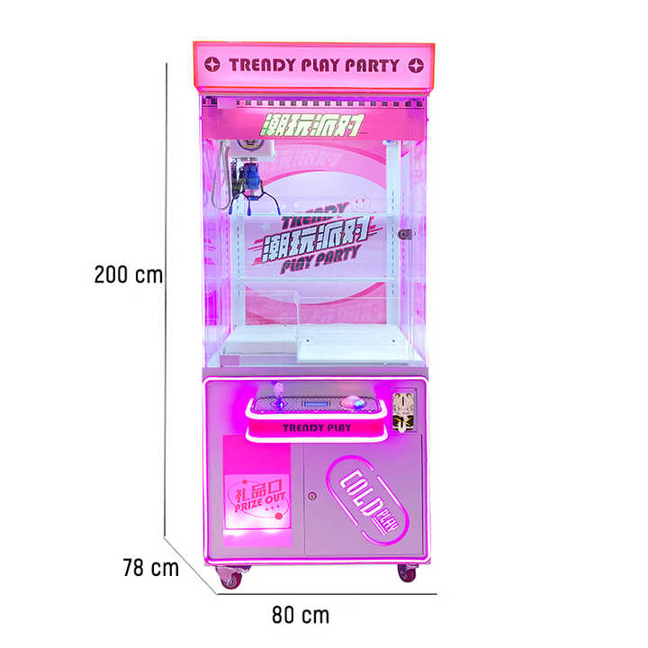 Australia Commercial 100 Dollar Arcade Claw Machine Colorful Super Mini Claw Machine Prizes Small Electronic Claw Machine