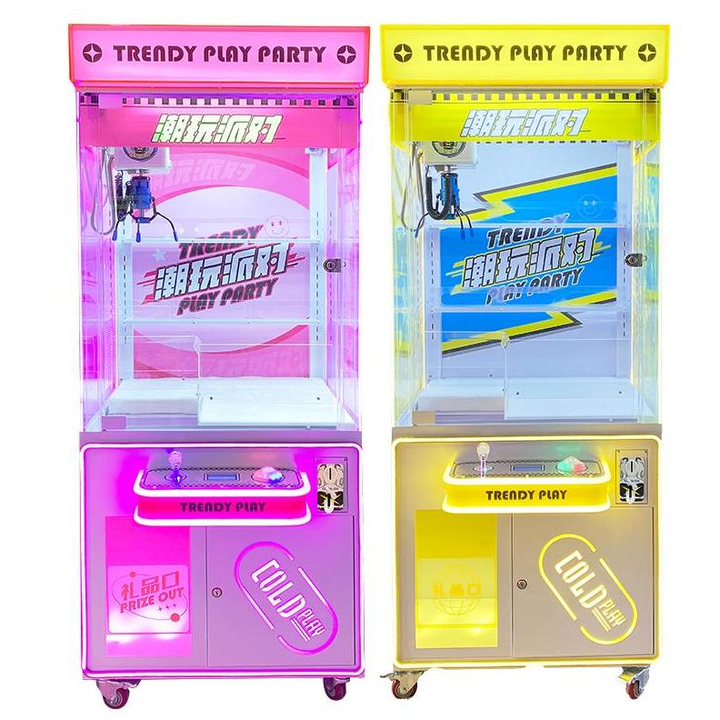 Riteng Chocolate Claw Machine Stacker Arcade Game Machine Outdoor Claw Machine for Sale