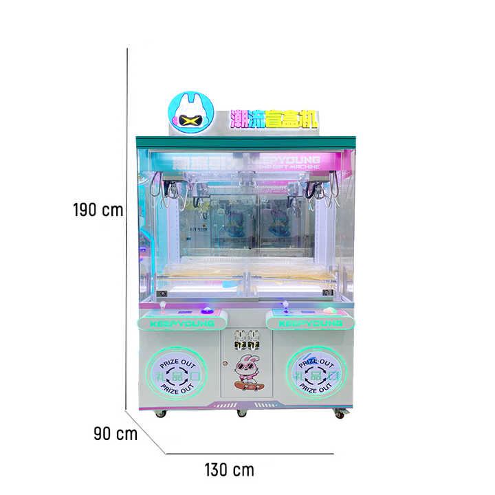 Riteng Super Nice Kids Mini Prize Catcher Arcade Claw Game Machine Multi Color 2 Player Mini Doll Toy Claw Machine for Adult