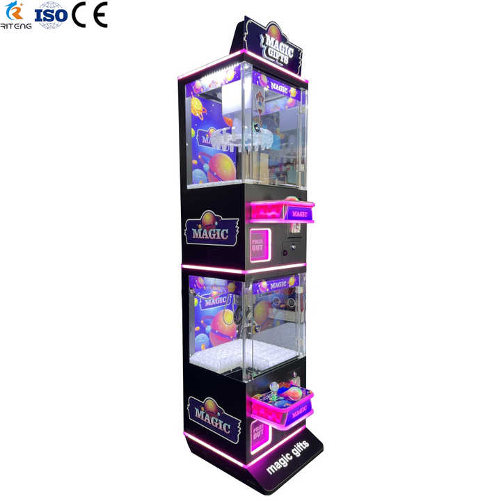 Factory Direct Small Coin-Operated Mini Arcade Machine Electronic Game Claw Crane Toy Coin Pusher Quality Metal Great Sale