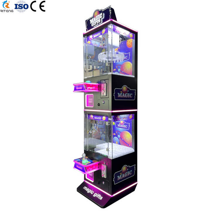 Factory Direct Small Coin-Operated Mini Arcade Machine Electronic Game Claw Crane Toy Coin Pusher Quality Metal Great Sale