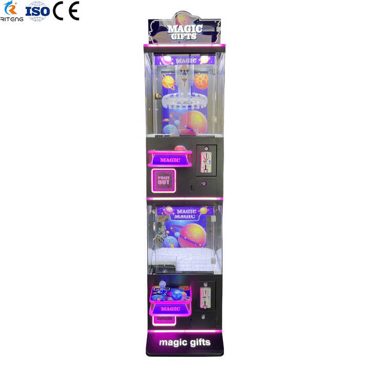 Factory Direct Small Coin-Operated Mini Arcade Machine Electronic Game Claw Crane Toy Coin Pusher Quality Metal Great Sale