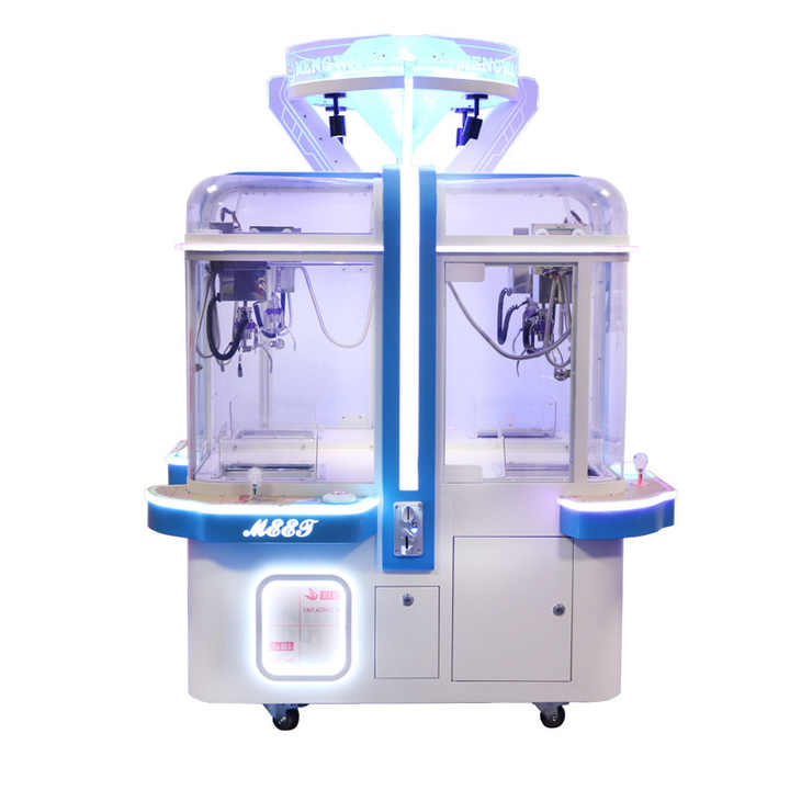 4-Play Coin-Operated Mini Claw Crane Machine Kids' Gift Redemption Vending Candy Catch Game