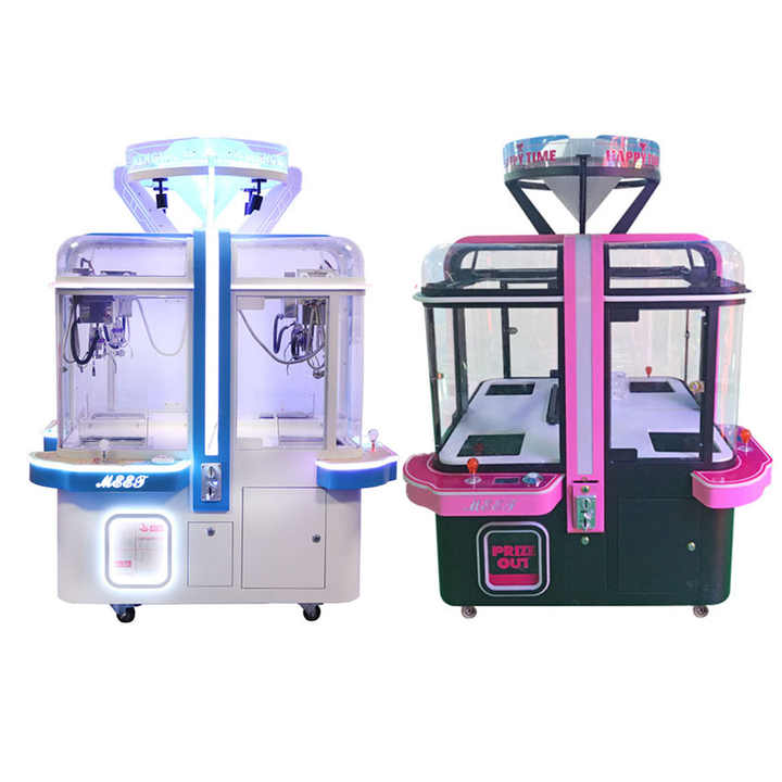 4-Play Coin-Operated Mini Claw Crane Machine Kids' Gift Redemption Vending Candy Catch Game