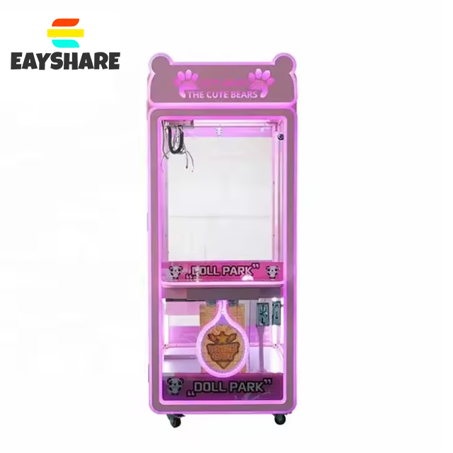 Customize Pos Credit Card Coin Operated Toy Vending Arcade Claw Crane Machine Cheap Doll Claw Machine With Bill Acceptor