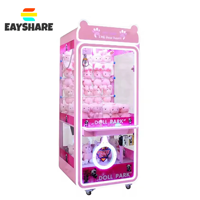 Customize Pos Credit Card Coin Operated Toy Vending Arcade Claw Crane Machine Cheap Doll Claw Machine With Bill Acceptor