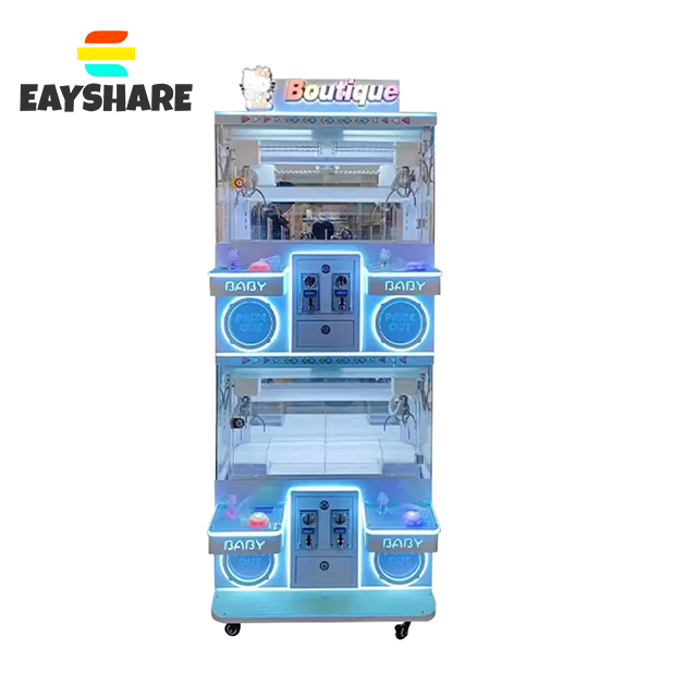 Mini Claw Funtime Arcade Game Machine Small Toys Vending Crane With Doll and Candy Coin Operated Coin Operated Games for Kids
