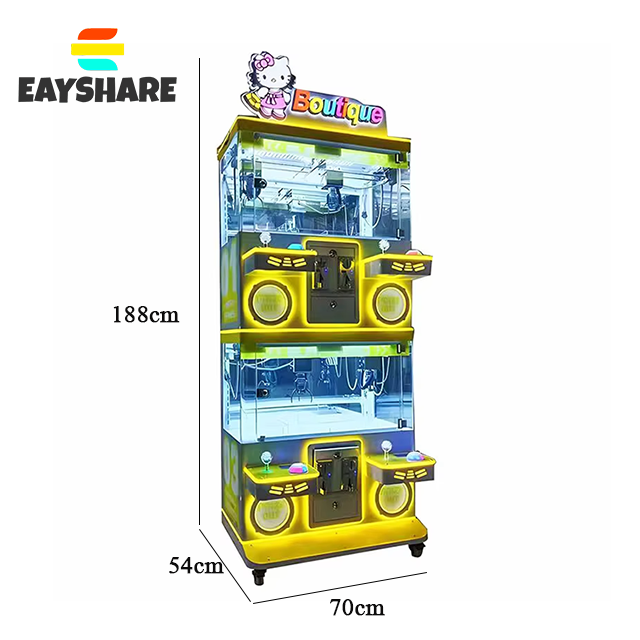 Mini Claw Funtime Arcade Game Machine Small Toys Vending Crane With Doll and Candy Coin Operated Coin Operated Games for Kids