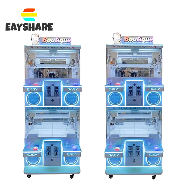 Mini Claw Funtime Arcade Game Machine Small Toys Vending Crane With Doll and Candy Coin Operated Coin Operated Games for Kids