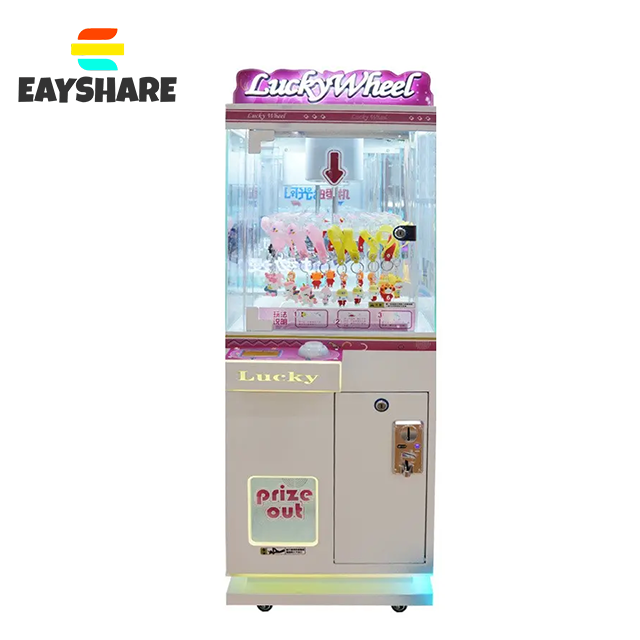 Newest Lucky Wheel Clip Prize Machine Indoor Arcade Coin Operated Game Prize Out Vending Machine