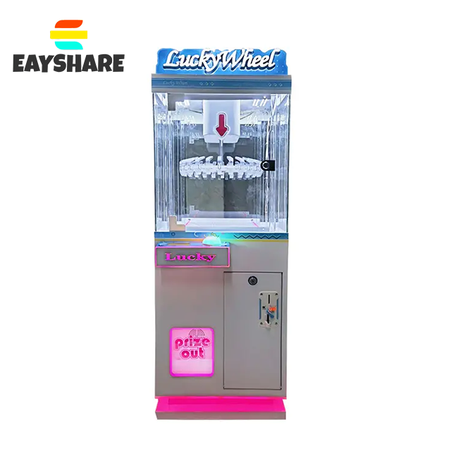 Newest Lucky Wheel Clip Prize Machine Indoor Arcade Coin Operated Game Prize Out Vending Machine