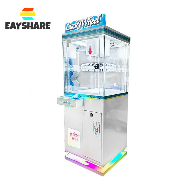 Newest Lucky Wheel Clip Prize Machine Indoor Arcade Coin Operated Game Prize Out Vending Machine