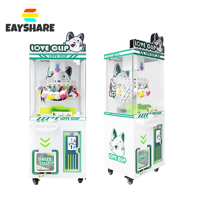 Hot Sale Coin Operated 24 Clips Lucky Planet Clip Prize Gift Machine for Kids Clamp Gift Machine