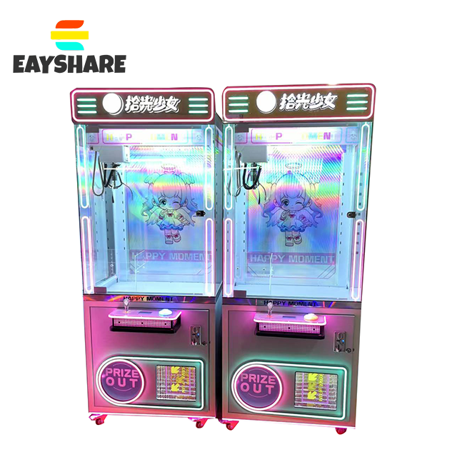 Customize Toy Crane Arcade Game Machine Coin Operated Plush Claw Doll Vending Machine With Coin Acceptor