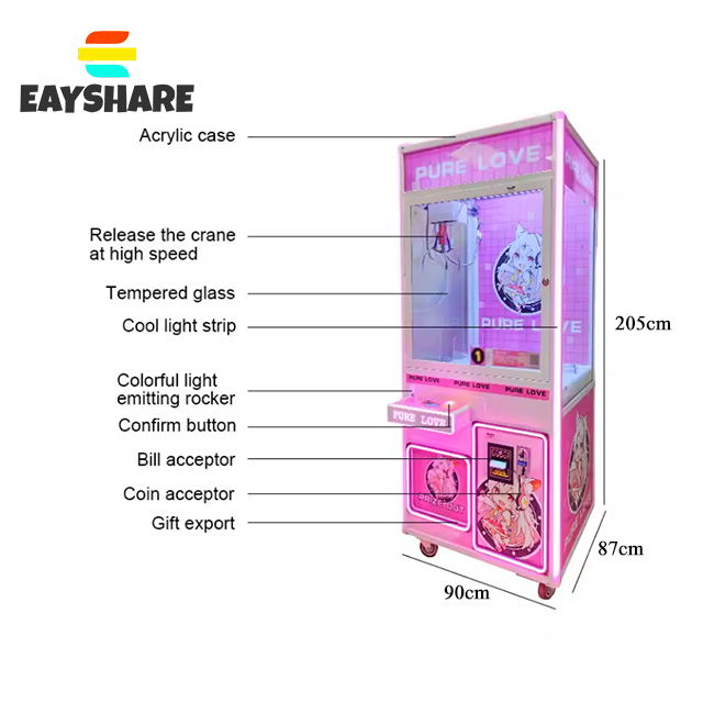 Hot Selling Factory Direct Supply Plush Doll Crane Machine Playground Game Center Coin Operated Crane Claw Machine NFC Pay
